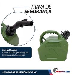 Galão de Abastecimento Manual Para Transferência de Combustível 10L (2085) - Lupus