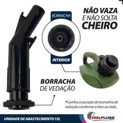Galão de Abastecimento Manual Para Transferência de Combustível 10L (2085) - Lupus