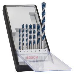 Jogo de Broca Para Concreto Bosch CYL-5 Ø4-5-5-6-6-8-10 mm
