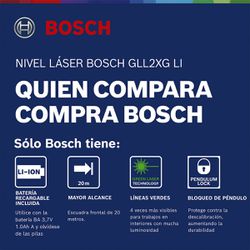Nível a Laser Com Bateria e Tripé GLL 2XG PRO (06010653G1) - Bosch