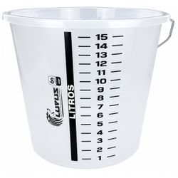 Balde Graduado Transparente Com Capacidade de 15L (2039) - Lupus