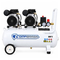 Compressor de Ar Sem Óleo 1,5Hp / 8,3BAR / 500W / 220V (550*2-50L) - Compbrasil