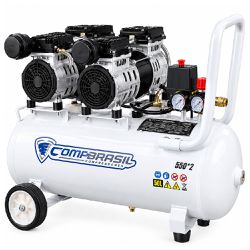 Compressor de Ar Sem Óleo 1,5Hp / 8,3BAR / 500W / 220V (550*2-50L) - Compbrasil
