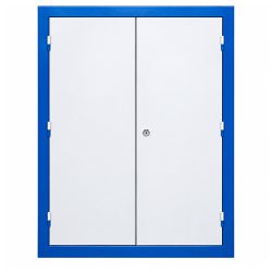 Armário Para Ferramentas Fechado Com 4 Prateleiras Azul (52) - Fercar
