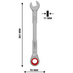 Chave de Catraca Combinada 15mm (1600A03AH1) - Bosch Pro