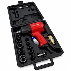 Chave de Impacto Pneumática Com Maleta e 17 Peças 1/2'' / 610 Nm (RP 17808-A) - Aeropro