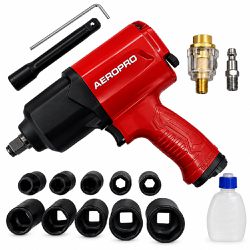 Chave de Impacto Pneumática Com Maleta e 17 Peças 1/2'' / 610 Nm (RP 17808-A) - Aeropro