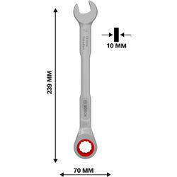 Chave de Catraca Combinada 14mm (1600A03AH0) - Bosch Pro