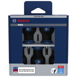 Jogo de Chaves de Fenda Toco PH / SL Com 5 Unidades (1600A03HU6) - Bosch Pro