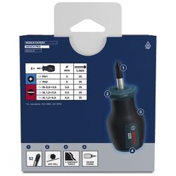 Jogo de Chaves de Fenda Toco PH / SL Com 5 Unidades (1600A03HU6) - Bosch Pro