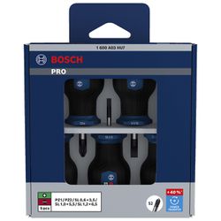 Jogo de Chaves de Fenda Toco PZ / SL Com 5 Unidades (1600A03HU7) - Bosch Pro
