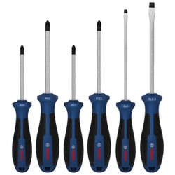 Jogo de Chaves de Fenda PH/PZ/SL Com 6 Peças (1600A039PF) - Bosch Pro