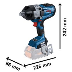 Chave de Impacto a Bateria GDS 18V-1600 HC - SB (06019M10E0) - Bosch
