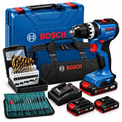 Kit Parafusadeira Furadeira (GSB 18V-52) + Bolsa de Transporte e Jogo de Brocas 21 Peças - Bosch