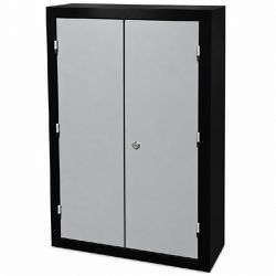 Armário Para Ferramentas Fechado Com 3 Gavetas Preto e Cinza (1115) - Fercar