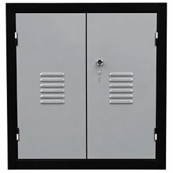 Armário Para Ferramentas Fechado Com 3 Gavetas Preto e Cinza (1241) - Fercar