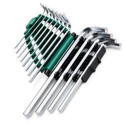 Jogo de Chaves Hexagonais Longas 1/16'' a 3/8'' (ST09108SJ) - Sata