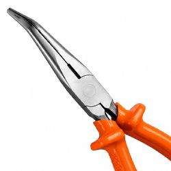 Alicate Bico Meia Cana Longo Curvo Com Corte 7.1/2'' (ST72711G) - Sata