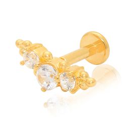 Piercing Cluster Em Ouro 18k Com Zircônias - P712 ... - RIZZI JOIAS