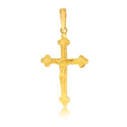 Crucifixo Tradicional Em Ouro 18k - P337 - RIZZI JOIAS