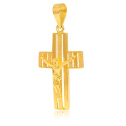 Crucifixo Em Ouro 18k - P455 - RIZZI JOIAS