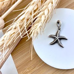 Pingente Estrela do Mar Envelhecida Prata 925 - Roanne Jóias