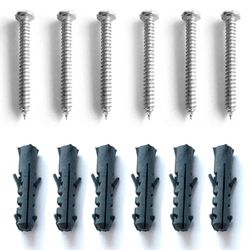 Parafuso Fenda Simples Auto Atarrachante Panela 3,9x32mm e Bucha 6mm - Conjunto com 10un 421480 - Romata Ferramentas e Máquinas