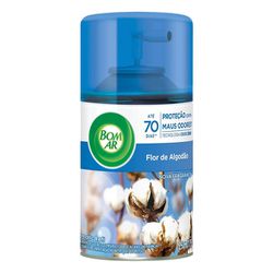 AROMATIZADOR DE AMBIENTE REFIL SPRAY BOM AR AUT. FLOR DE ALGODÃO 250ML - Romata Ferramentas e Máquinas