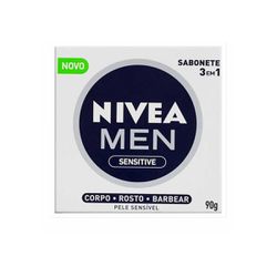Sabonete Nivea Men 3 Em 1 90g Sensitive 88532 - Romata Ferramentas e Máquinas
