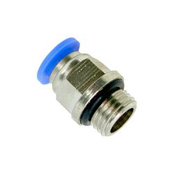 CONEXAO PNEUMATICA DE ENGATE RAPIDO CONECTOR RETO MACHO TUBO 10 X 1/4 - Romata Ferramentas e Máquinas