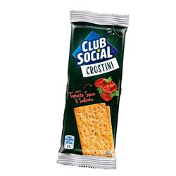 BISCOITO SALGADO CLUB SOCIAL CROSTINI 20G TOMATE SECO E SALSINHA - Romata Ferramentas e Máquinas