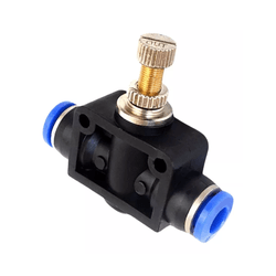 CONEXAO DE ENGATE RAPIDO REGULADOR DE FLUXO TUBO 06 X ROSCA M6 - Romata Ferramentas e Máquinas
