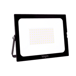 PROJETOR REFLETOR LED ELGIN BIVOLT 100W IP65 6500K BRANCO FRIO - Romata Ferramentas e Máquinas