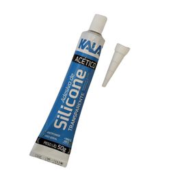 SILICONE ACÉTICO INCOLOR TUBO 50G - Romata Ferramentas e Máquinas