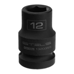 SOQUETE SEXTAVADO CURTO PARA CHAVE DE IMPACTO ENCAIXE 1/2