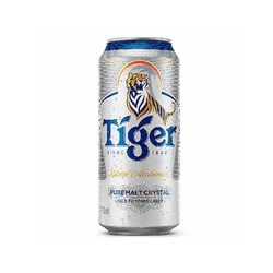 CERVEJA PURO MALTE TIGER CRISTAL LATA 473ML - Romata Ferramentas e Máquinas