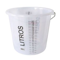 BALDE GRADUADO 20 LITROS BREMEN 6681 EM POLIETILENO COM ALÇA - Romata Ferramentas e Máquinas