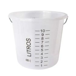 BALDE GRADUADO 10 LITROS BREMEN 6404 EM POLIETILENO COM ALÇA - Romata Ferramentas e Máquinas