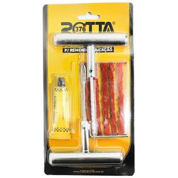 KIT PARA REPARO CONSERTO DE PNEU DE CARRO C/ FERRAMENTA INSERTO E COLA - Romata Ferramentas e Máquinas