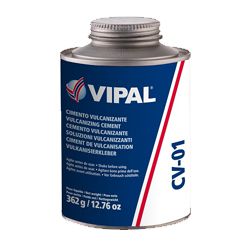 COLA CIMENTO VULCANIZANTE A FRIO CV-01 VIPAL 4770011 LATA 362 GRAMAS - Romata Ferramentas e Máquinas