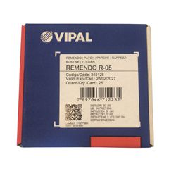 REMENDO A FRIO VIPAL R-05 REDONDO 100MM CAIXA COM 25UN - Romata Ferramentas e Máquinas