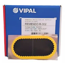 REMENDO A FRIO VIPAL R-302 OVAL 120 X 60 MM CAIXA COM 50UN - Romata Ferramentas e Máquinas