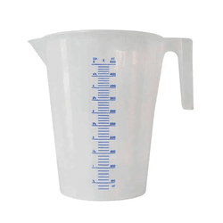 JARRA GRADUADA BREMEN 2167 EM POLIETILENO 5 LITROS ESCALA 500 EM 500ML - Romata Ferramentas e Máquinas