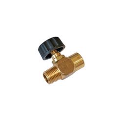 REGISTRO PARA AR DE AGULHA EM BRONZE 1/4 MACHO NPT X 1/4 FEMEA NPT - Romata Ferramentas e Máquinas