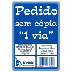 Bloco de Pedido 50 folhas Formato: 155mm x 215mm 1/18 - 1 via - Romata Ferramentas e Máquinas