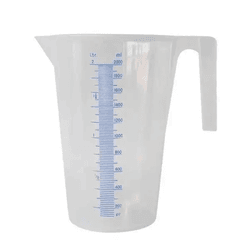 JARRA GRADUADA BREMEN 2164 EM POLIETILENO 2 LITROS ESCALA 200 EM 200ML - Romata Ferramentas e Máquinas