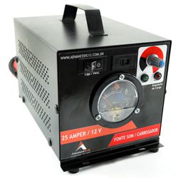 Carregador de Bateria Bivolt Carga Lenta 25A - Romata Ferramentas e Máquinas