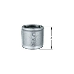 Luva Reta Galvanizada F.F. 1 1/4 714 - Romata Ferramentas e Máquinas