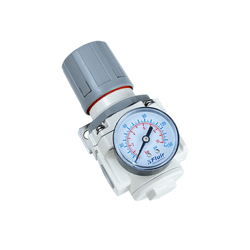 REGULADOR DE PRESSAO DO AR COM MANÔMETRO - ROSCA 1/4 - Romata Ferramentas e Máquinas