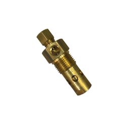 Válvula de Retenção 2,6 BPI Entr.Tubo 5/16 - Tanque 1/2NPT - Saida Lat. 1/8NPT - Romata Ferramentas e Máquinas